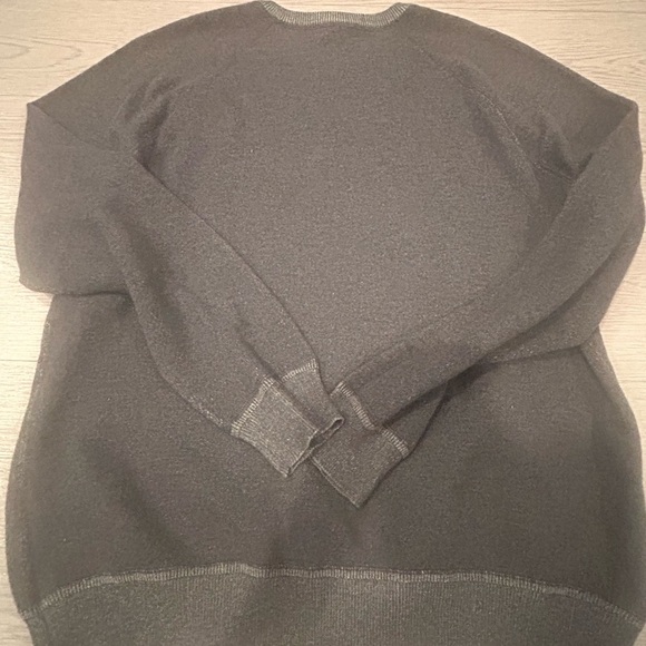 Peter Millar Mens Cotton Wool Blend Hartford Crewneck Sweater Gray Sz M - Picture 6 of 6